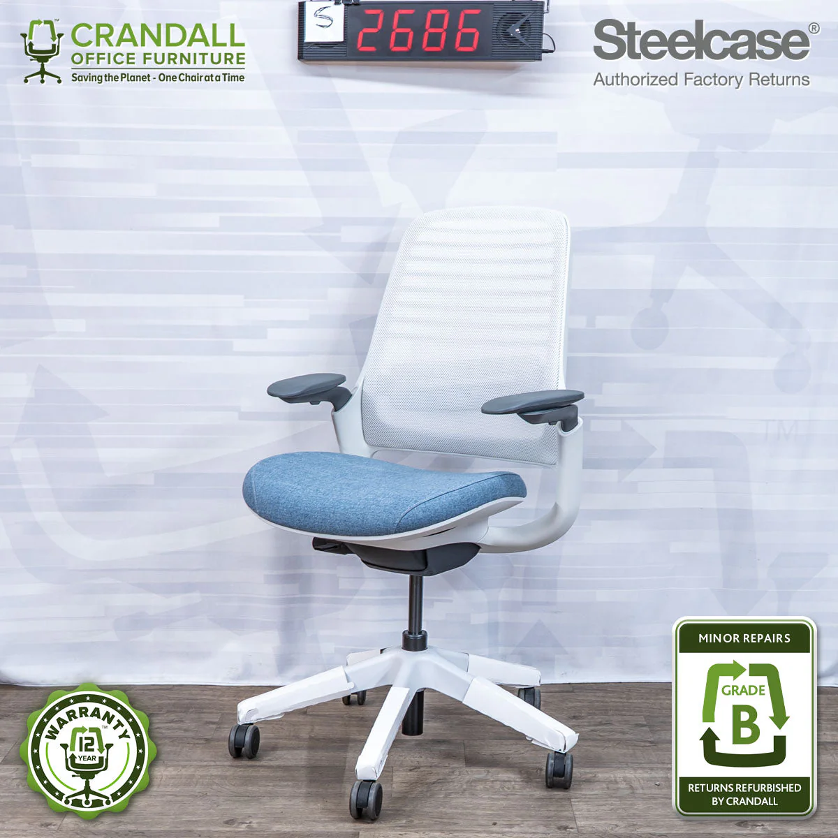 S-2686 - Steelcase Series 1 - Grade B