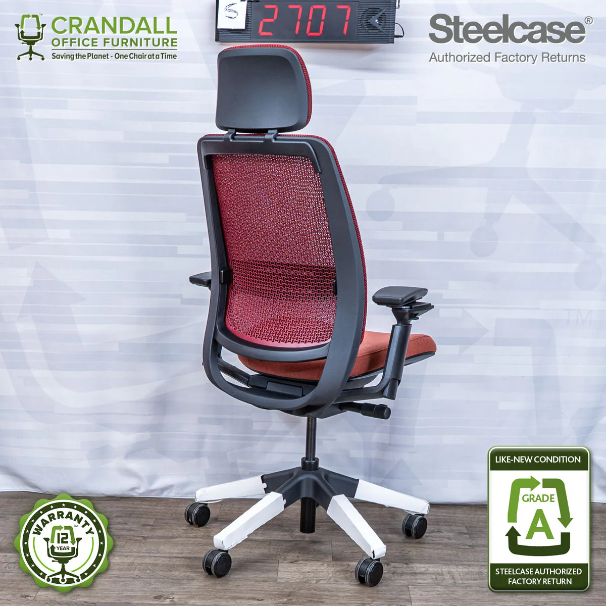 S-2707 - Steelcase Series 2 with Headrest - Grade A - Image 2