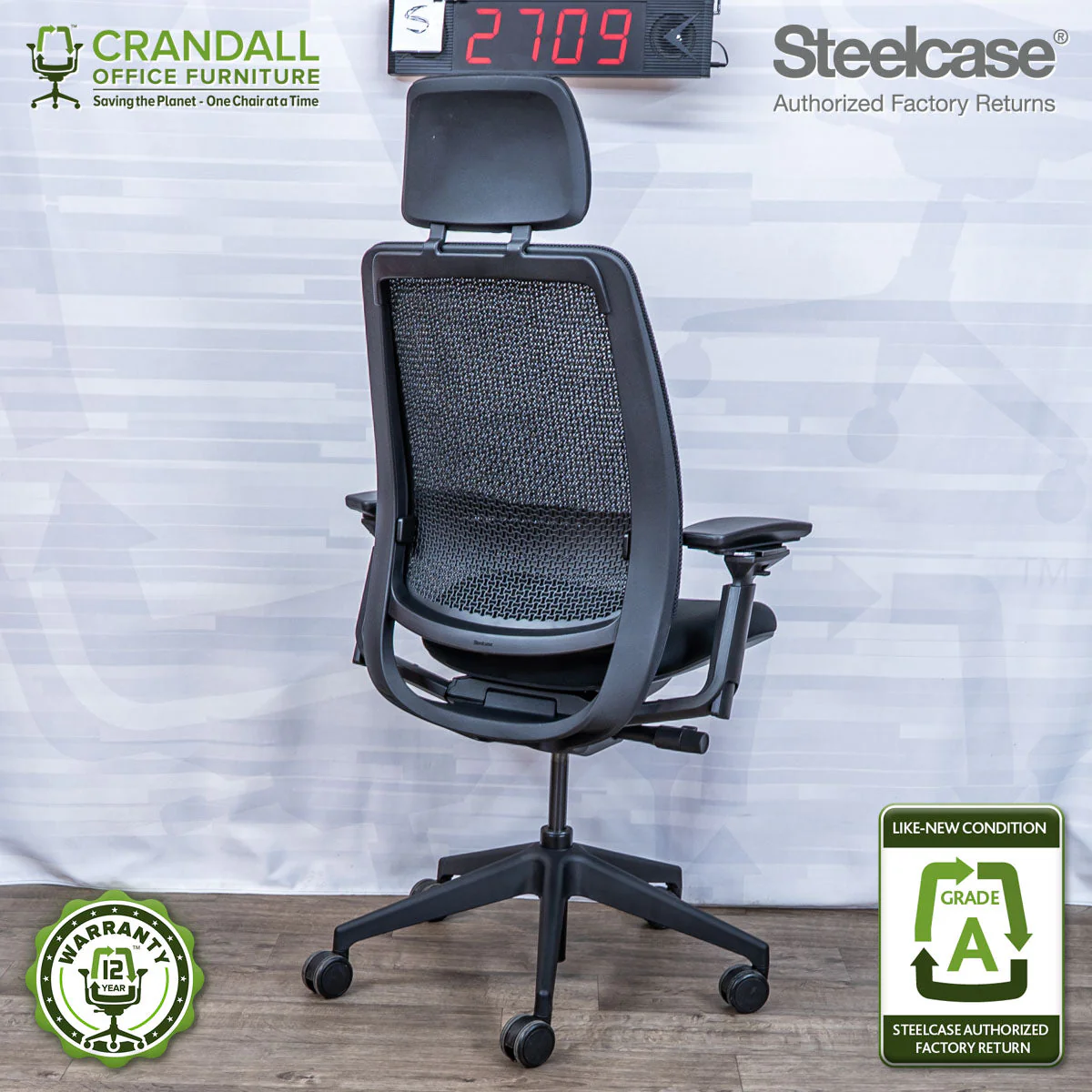 S-2709 - Steelcase Series 2 with Headrest - Grade A - Image 2