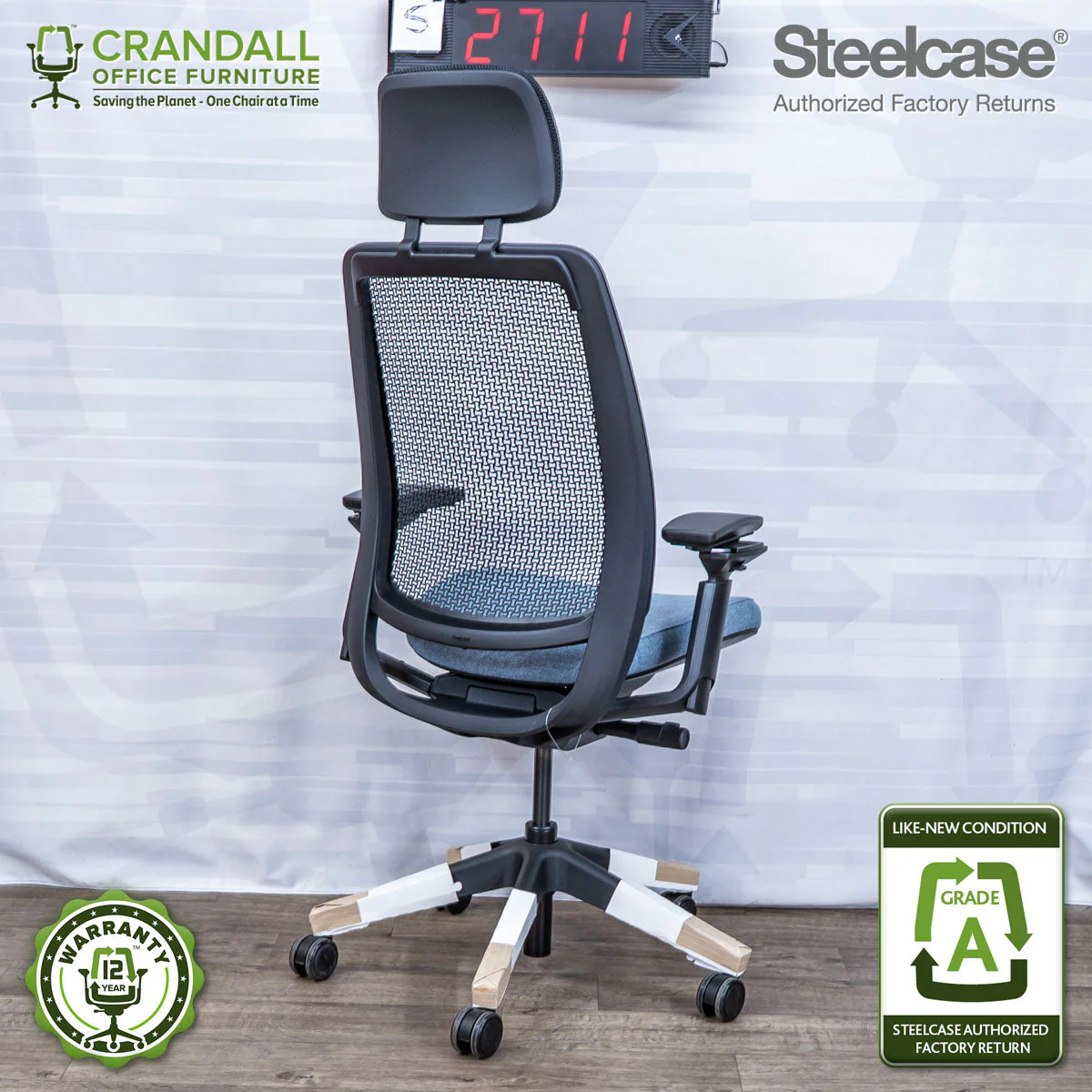 S-2711 - Steelcase Series 2 with Headrest - Grade A - Image 2