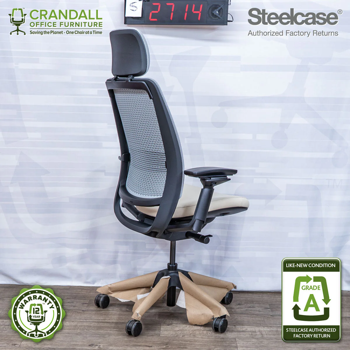 S-2714 - Steelcase Series 2 with Headrest - Grade A - Image 2