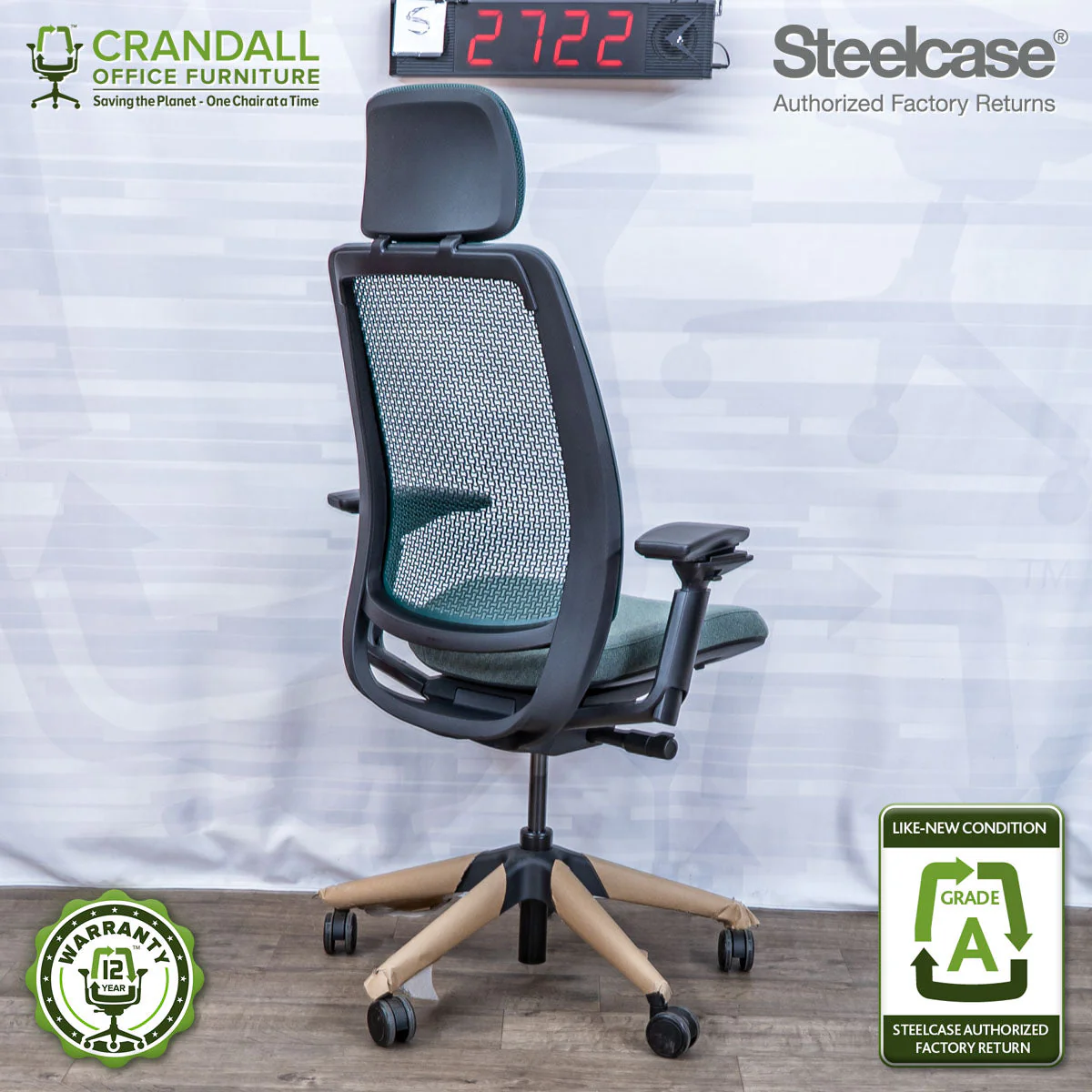 S-2722 - Steelcase Series 2 with Headrest - Grade A - Image 2