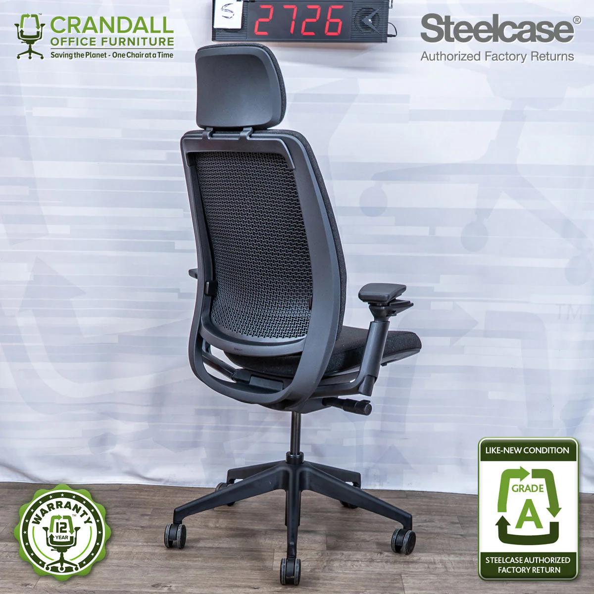 S-2726 - Steelcase Series 2 with Headrest - Grade A - Image 2