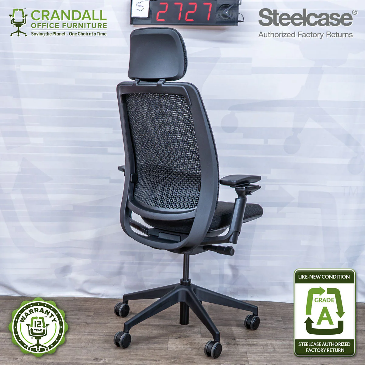 S-2727 - Steelcase Series 2 with Headrest - Grade A - Image 2