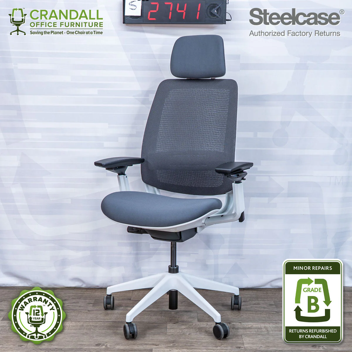 S-2741 - Steelcase Series 2 with Headrest - Grade B