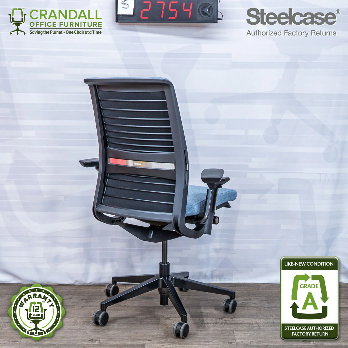 S-2754 - Steelcase V2 Think - Grade A - Image 2
