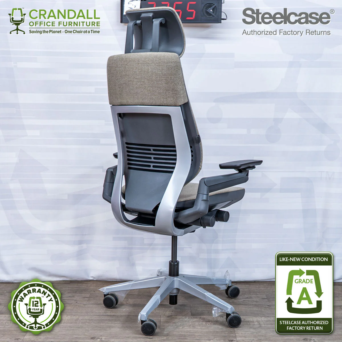 S-2755 - Steelcase Gesture with Headrest - Grade A - Image 2