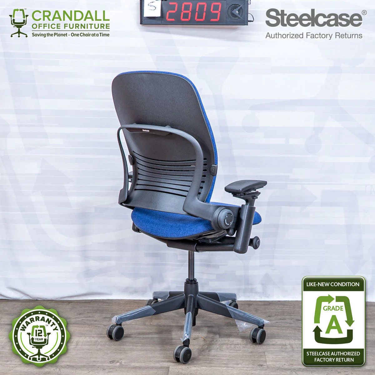S-2809 - Steelcase V2 Leap - Grade A - Image 2