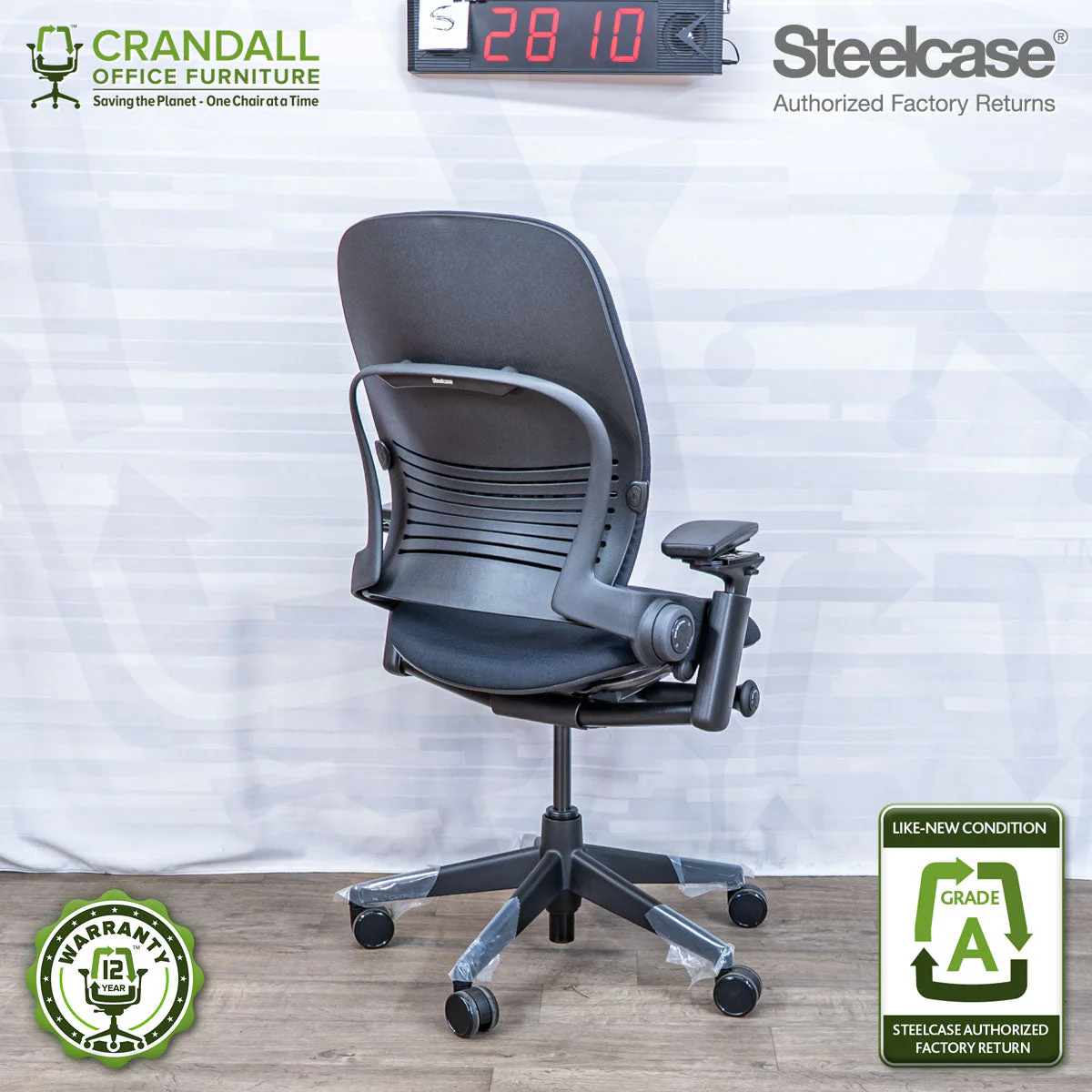 S-2810 - Steelcase V2 Leap - Grade A - Image 2