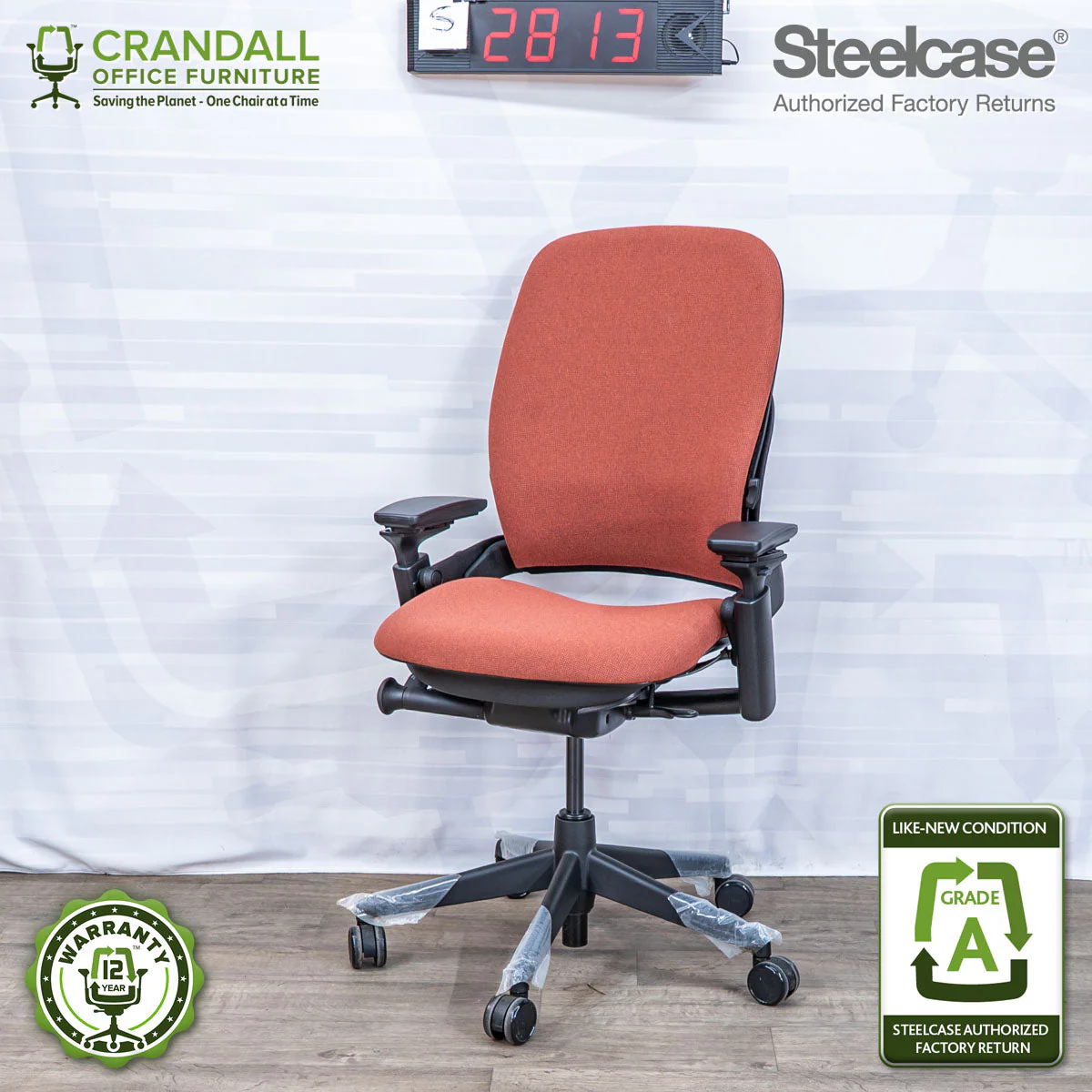 S-2813 - Steelcase V2 Leap - Grade A