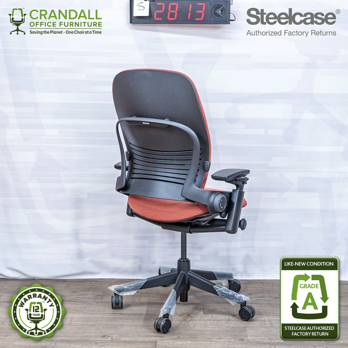 S-2813 - Steelcase V2 Leap - Grade A - Image 2