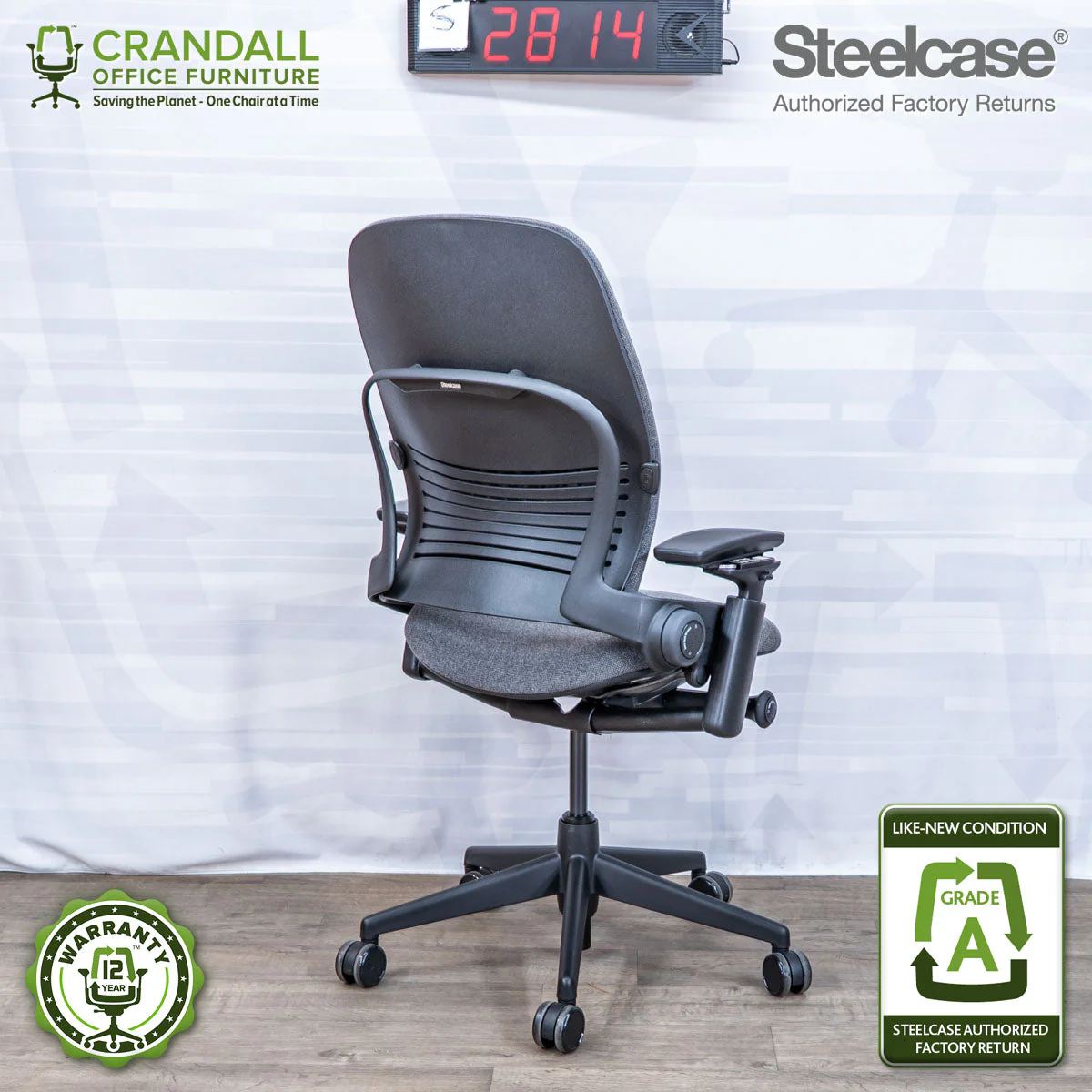 S-2814 - Steelcase V2 Leap - Grade A - Image 2