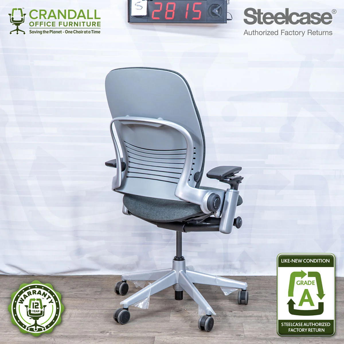 S-2815 - Steelcase V2 Leap - Grade A - Image 2