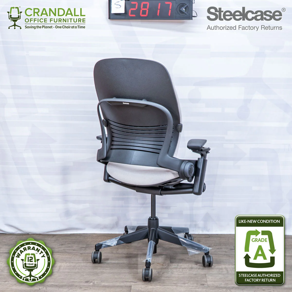 S-2817 - Steelcase V2 Leap - Grade A - Image 2