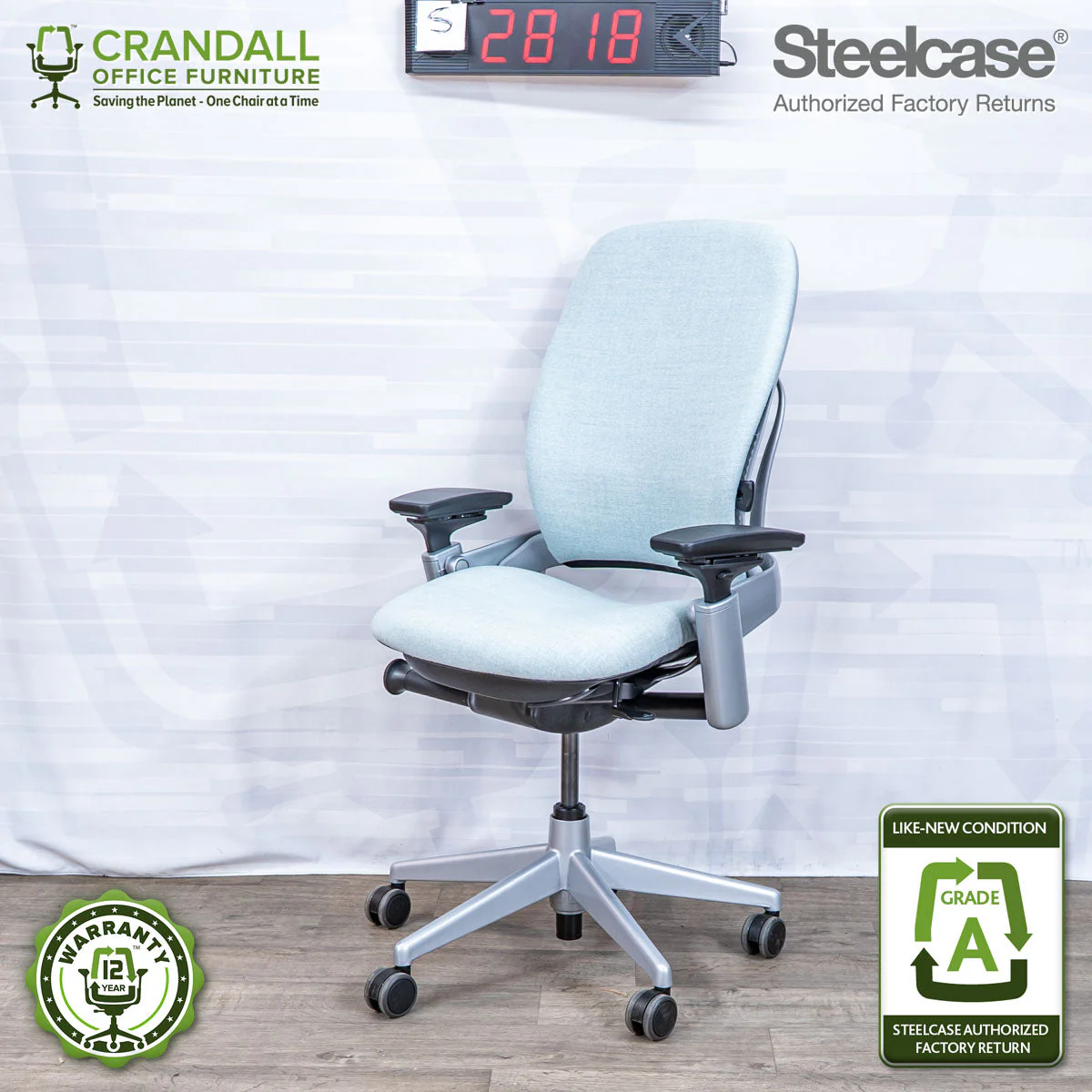 S-2818 - Steelcase V2 Leap - Grade A