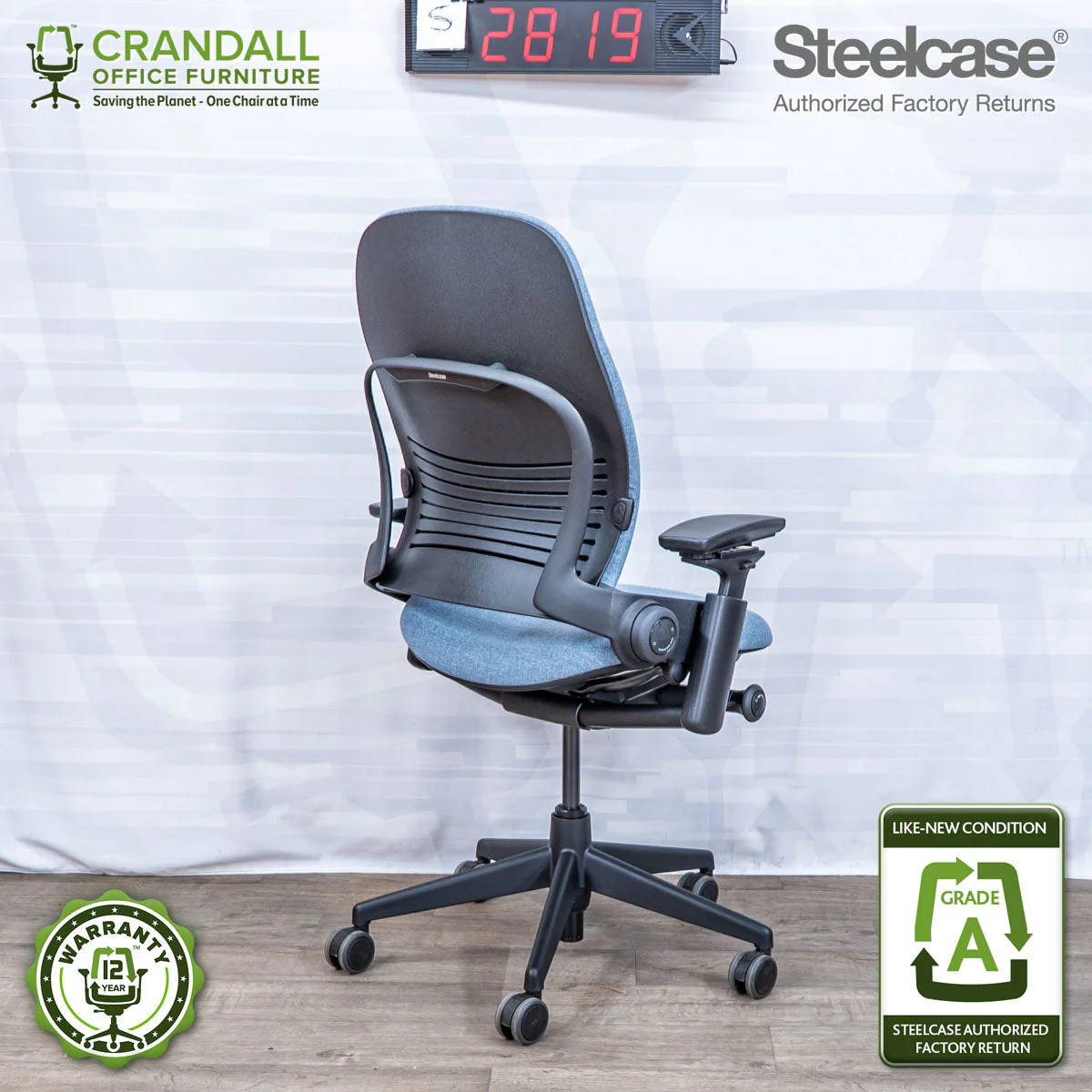 S-2819 - Steelcase V2 Leap - Grade A - Image 2