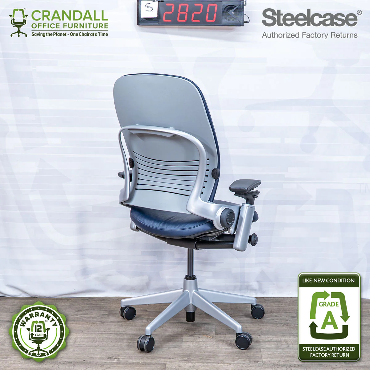 S-2820 - Steelcase V2 Leap - Grade A - Image 2
