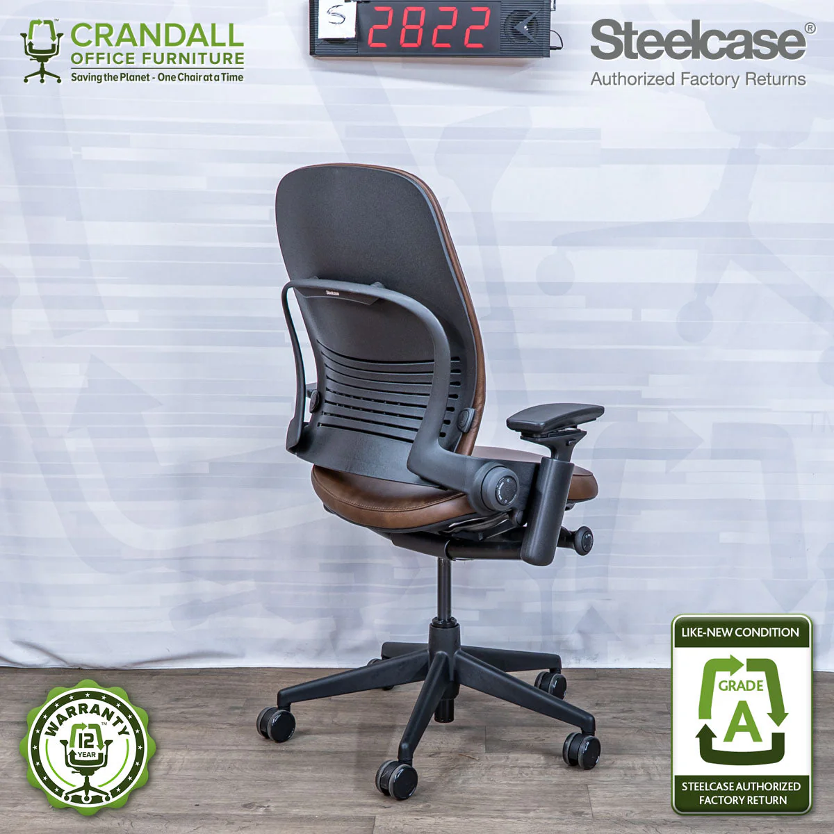 S-2822 - Steelcase V2 Leap - Grade A - Image 2