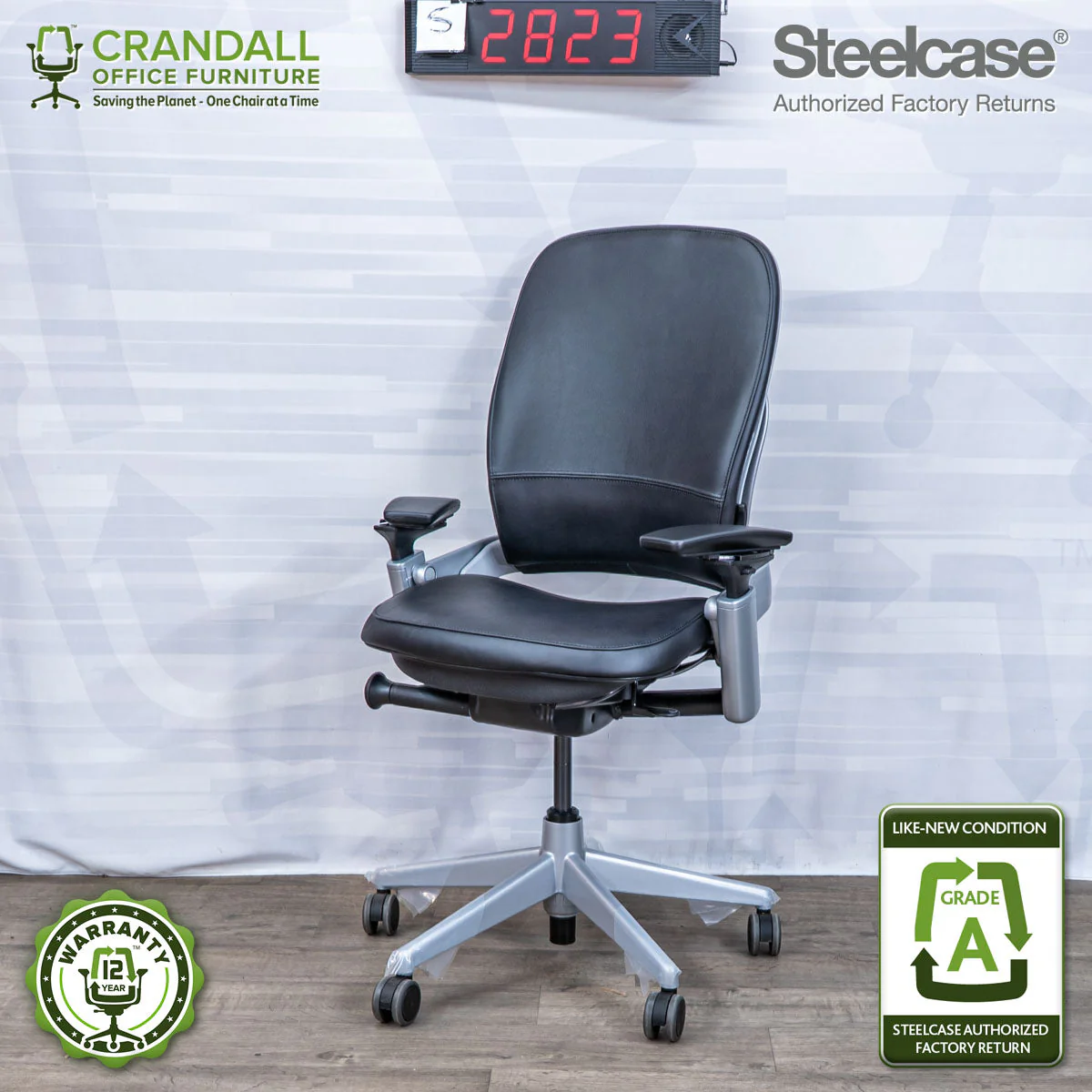 S-2823 - Steelcase V2 Leap - Grade A