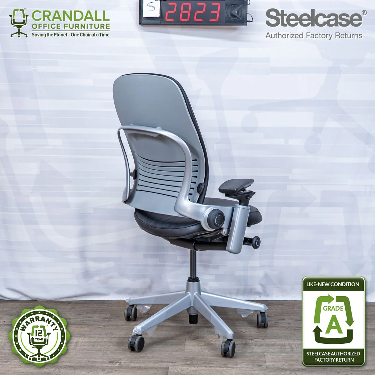S-2823 - Steelcase V2 Leap - Grade A - Image 2