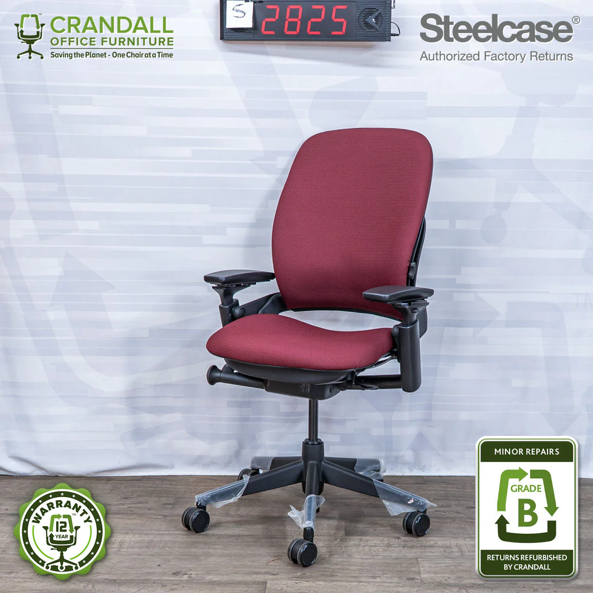 S-2825 - Steelcase V2 Leap - Grade B