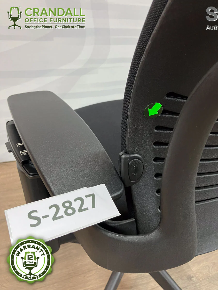 S-2827 - Steelcase V2 Leap - Grade B - Image 3