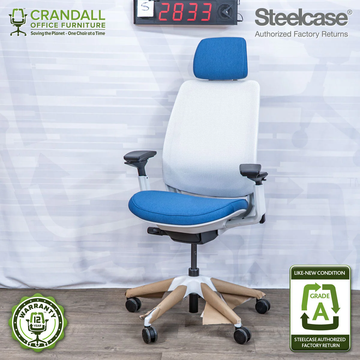 S-2833 - Steelcase Series 2 with Headrest - Grade A