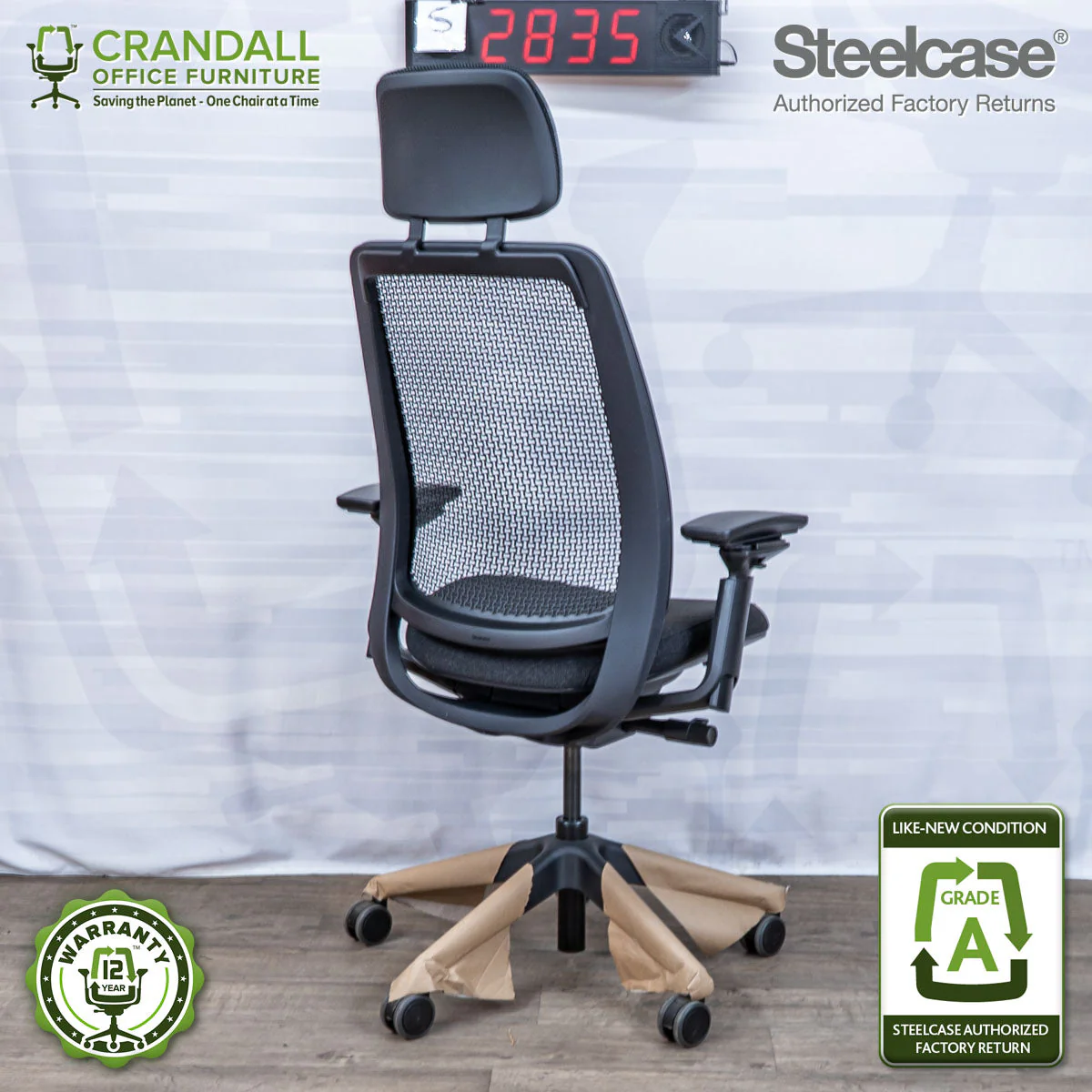 S-2835 - Steelcase Series 2 with Headrest - Grade A - Image 2