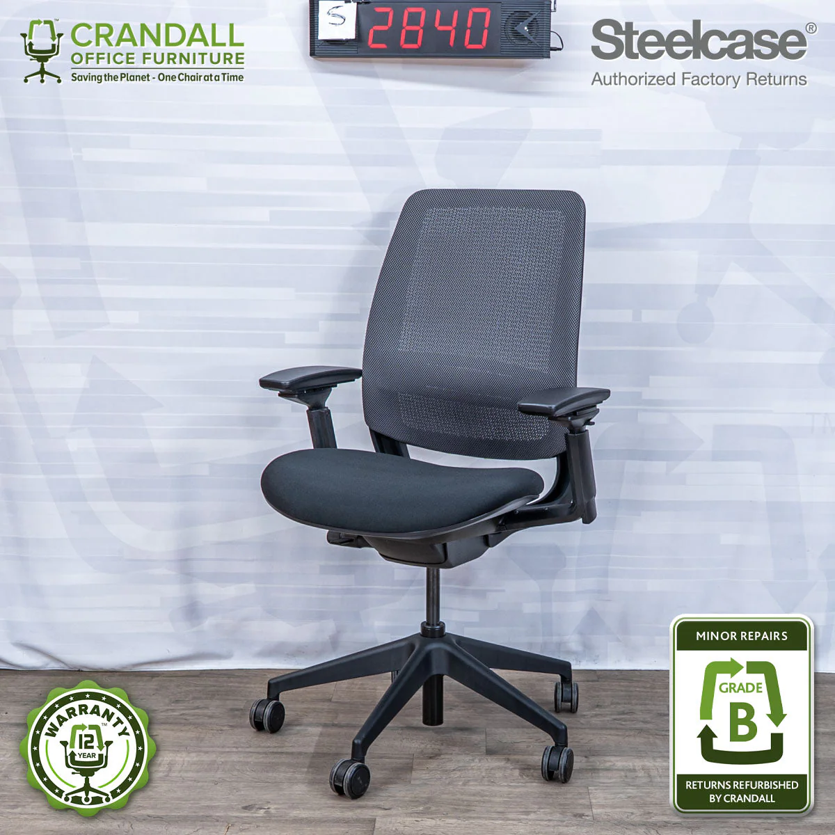 S-2840 - Steelcase Series 2 - Grade B