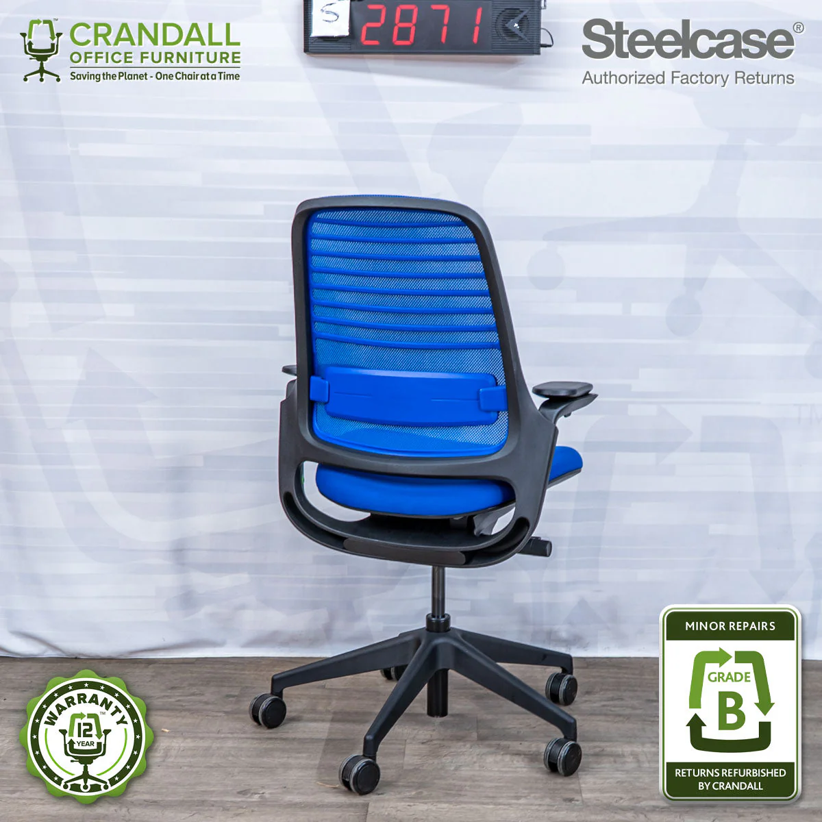 S-2871 - Steelcase Series 1 - Grade B - Image 2
