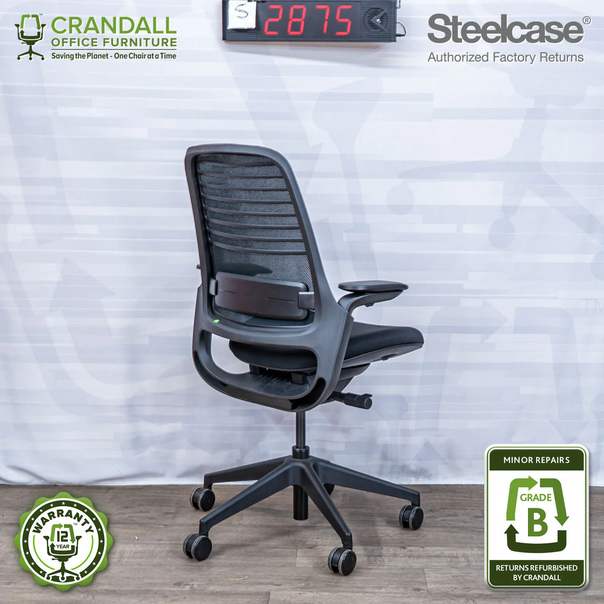 S-2875 - Steelcase Series 1 - Grade B - Image 2
