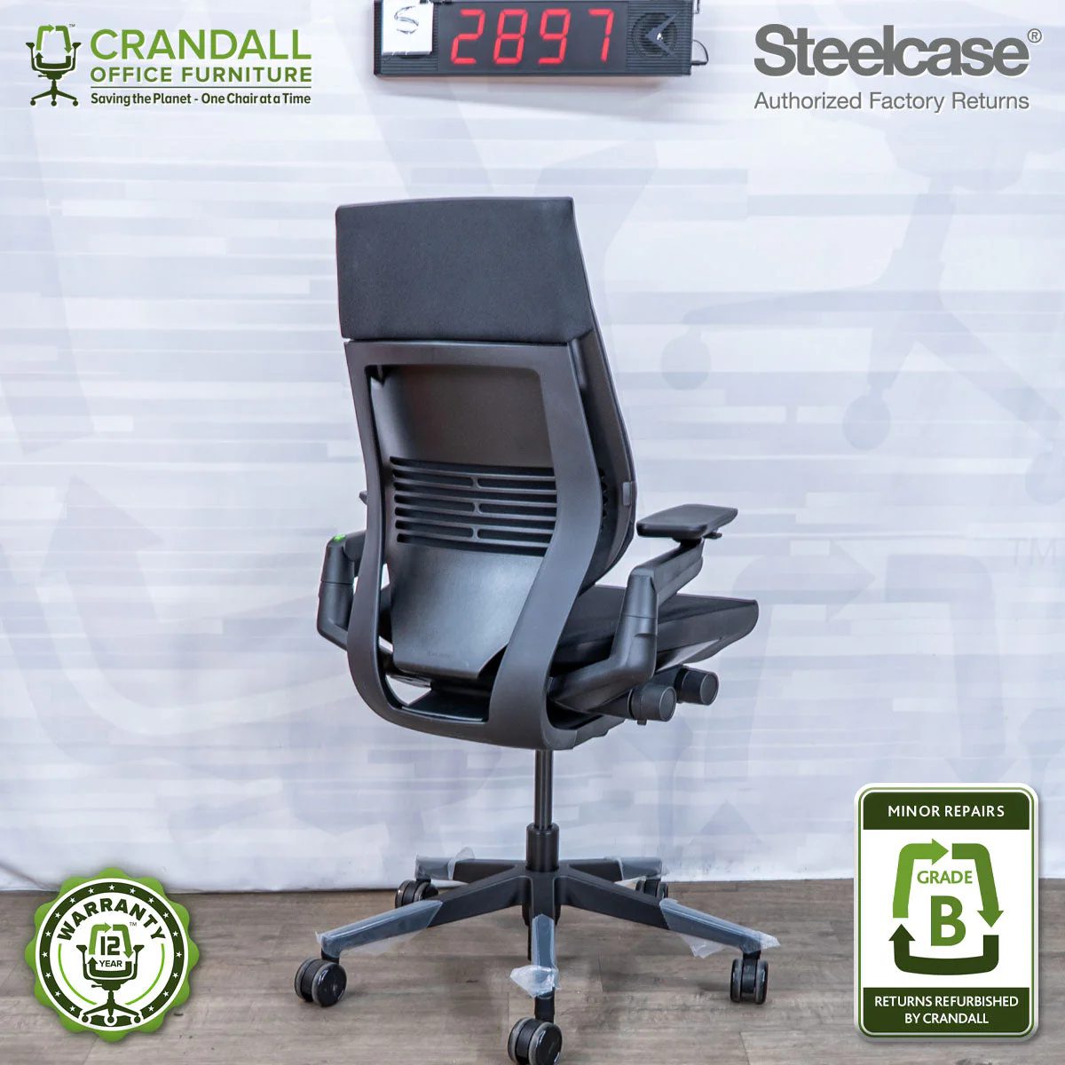 S-2897 - Steelcase Gesture - Grade B - Image 2