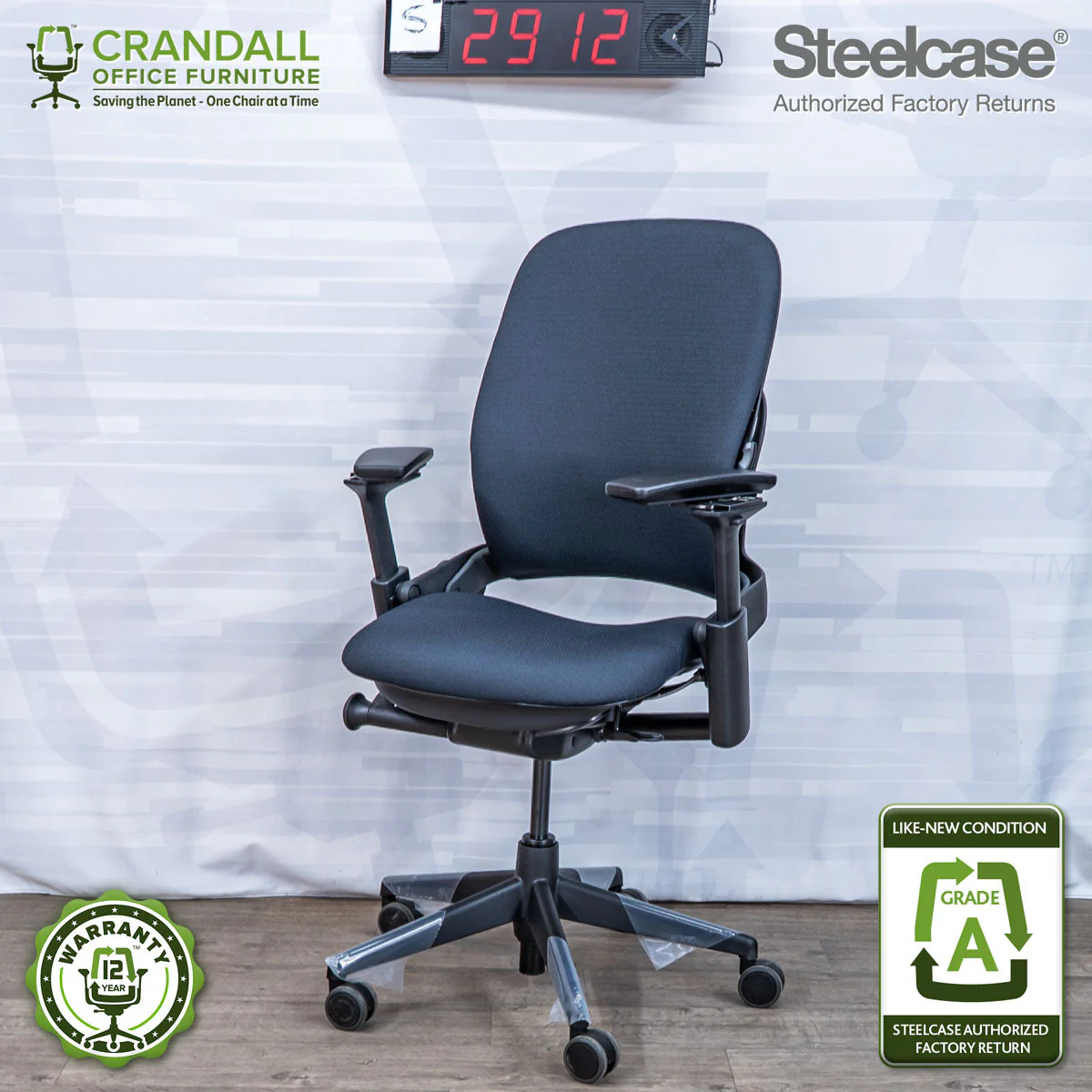 S-2912 - Steelcase V2 Leap - Grade A