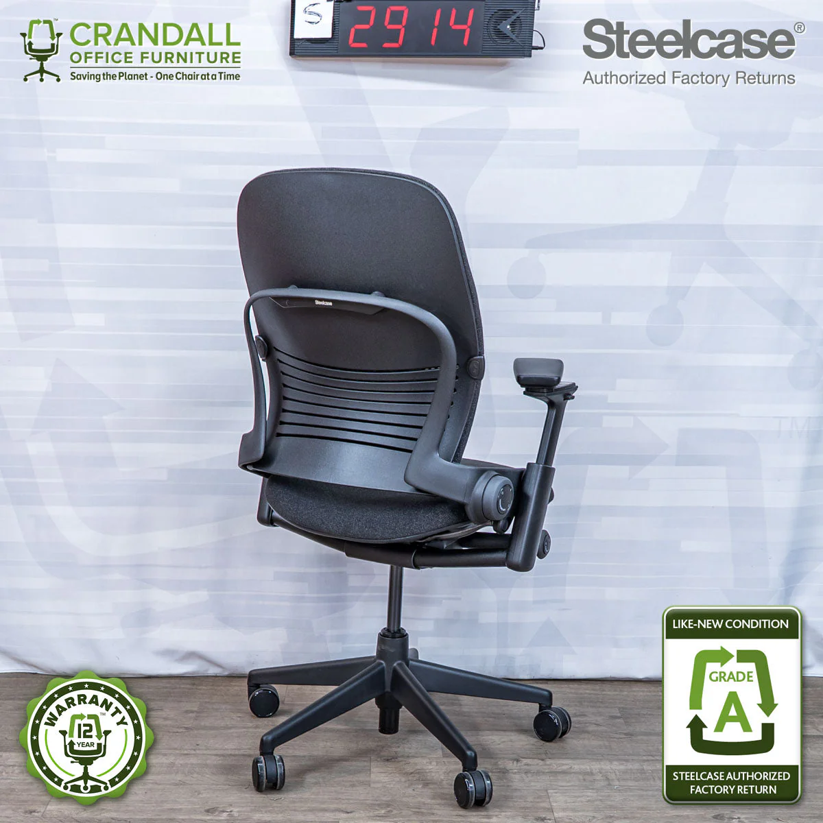 S-2914 - Steelcase V2 Leap - Grade A - Image 2
