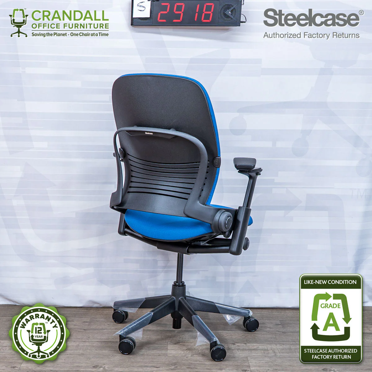 S-2918 - Steelcase V2 Leap - Grade A - Image 2