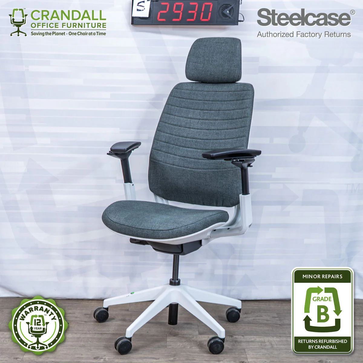 S-2930 - Steelcase Series 2 with Headrest - Grade B
