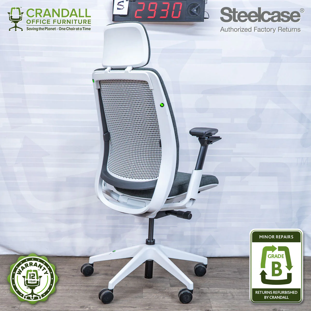 S-2930 - Steelcase Series 2 with Headrest - Grade B - Image 2