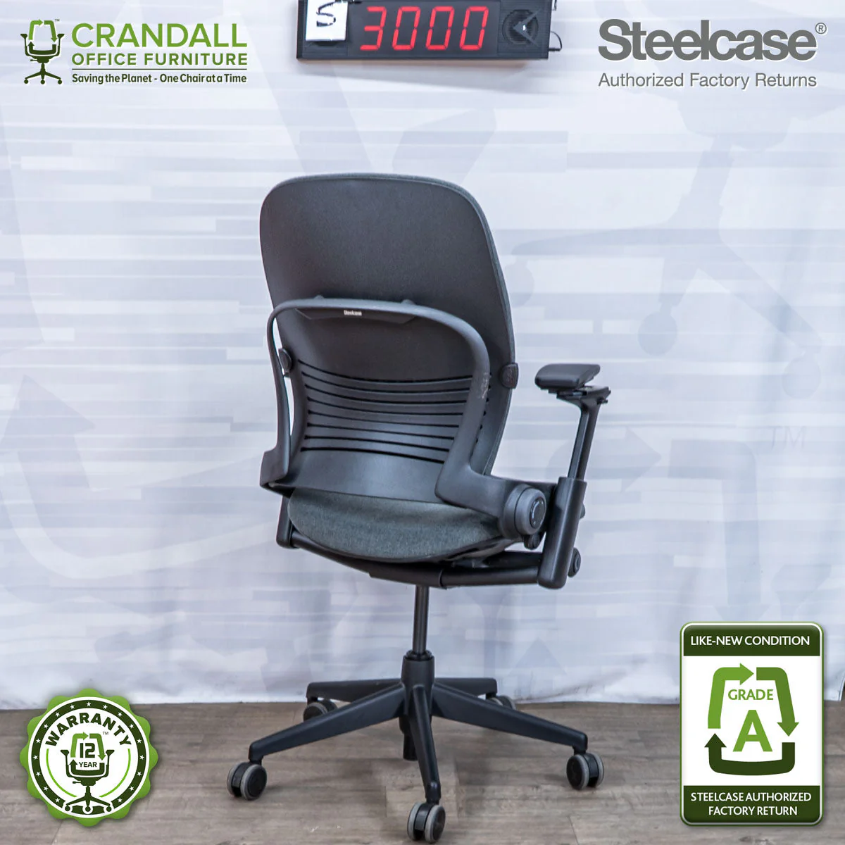 S-3000 - Steelcase V2 Leap - Grade A - Image 2