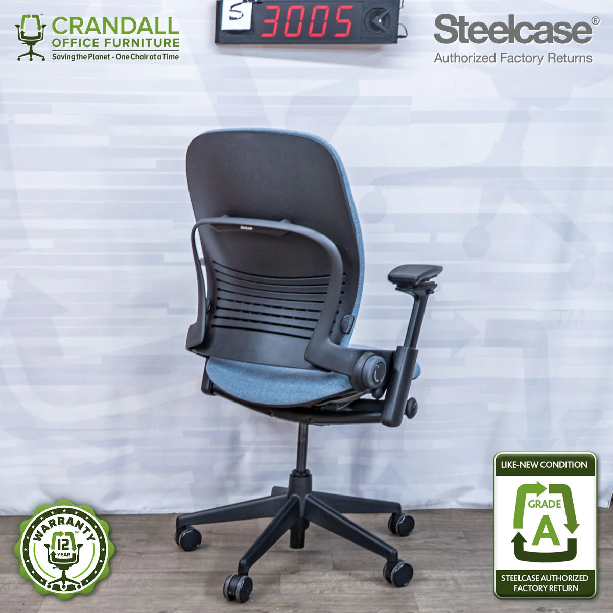 S-3005 - Steelcase V2 Leap - Grade A - Image 2