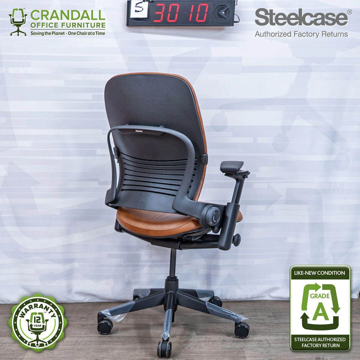 S-3010 - Steelcase V2 Leap - Grade A - Image 2