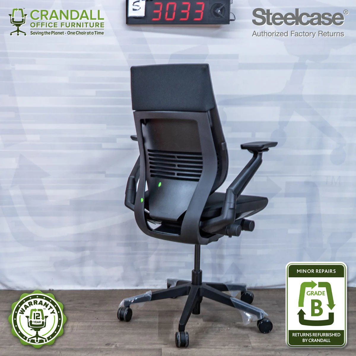 S-3033 - Steelcase Gesture - Grade B - Image 2