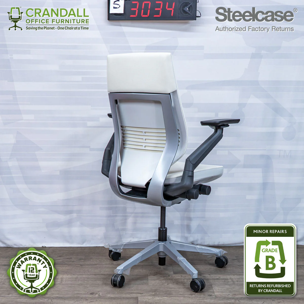 S-3034 - Steelcase Gesture - Grade B - Image 2