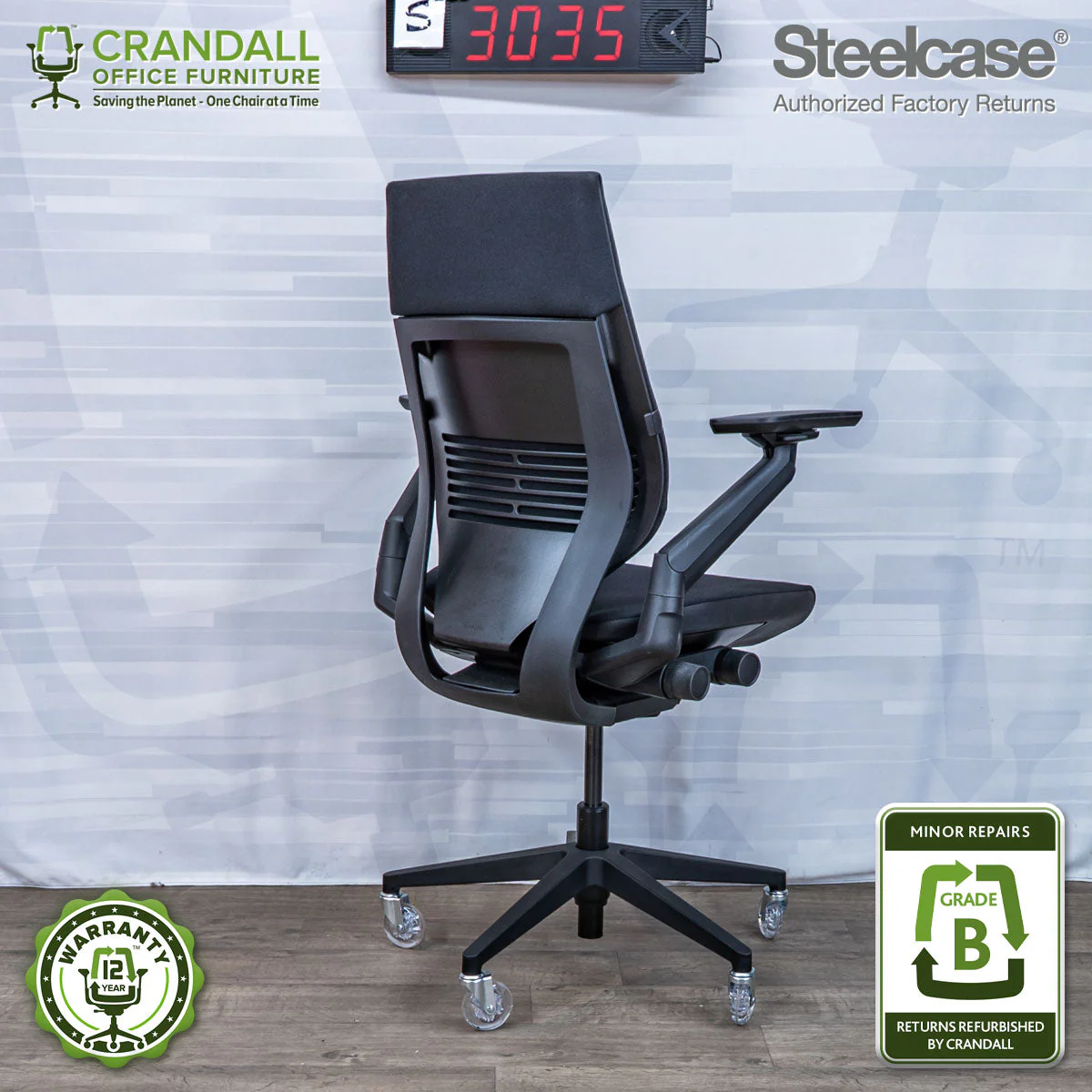 S-3035 - Steelcase Gesture - Grade B - Image 2