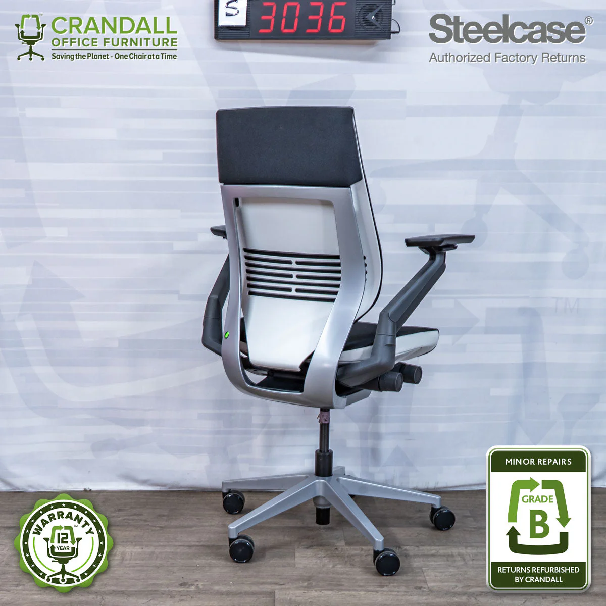 S-3036 - Steelcase Gesture - Grade B - Image 2
