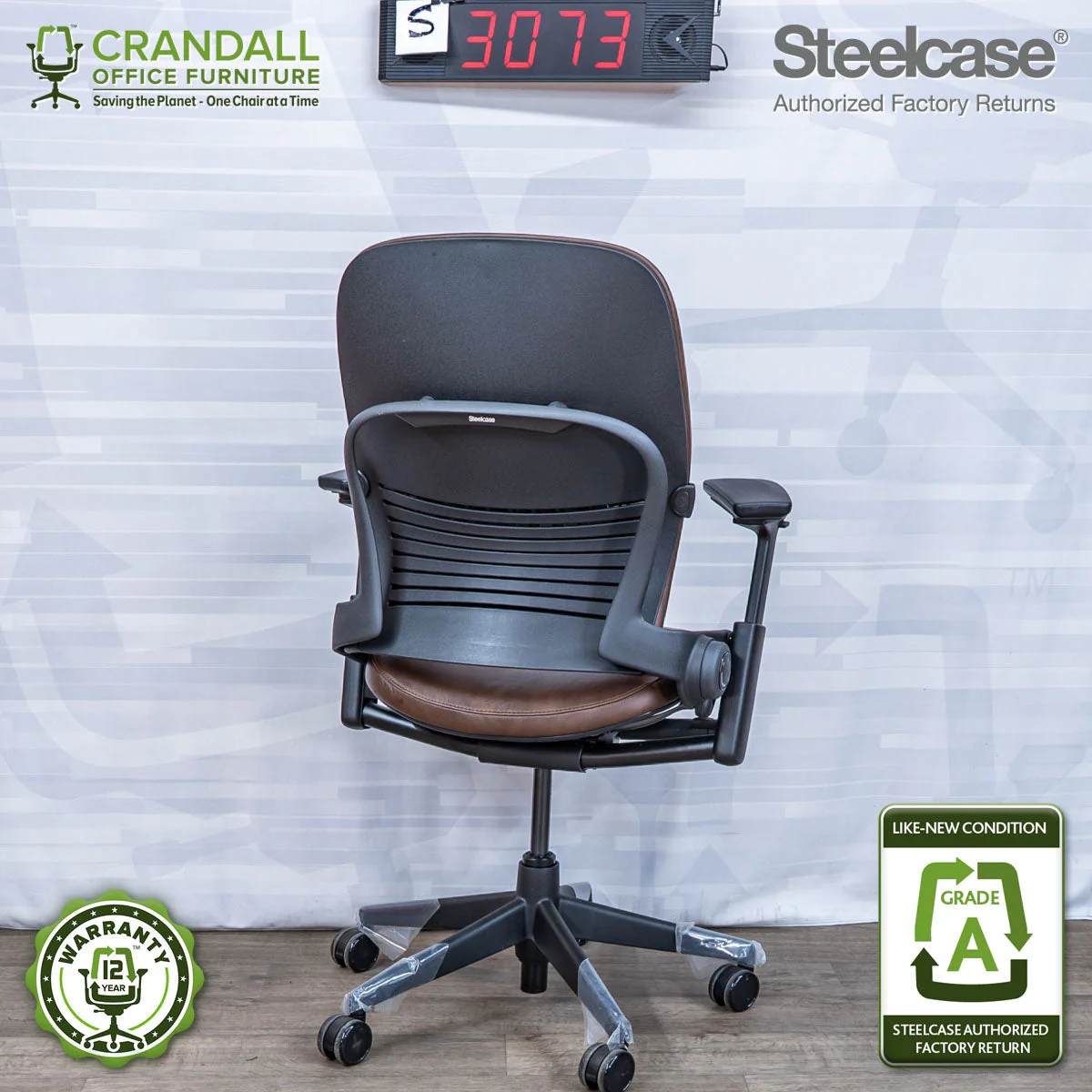 S-3073 - Steelcase V2 Leap - Grade A - Image 2