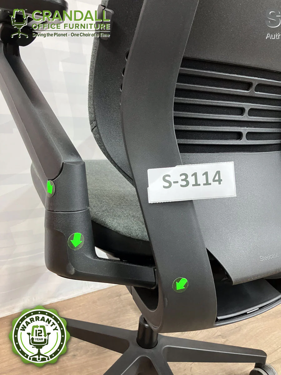 S-3114 - Steelcase Gesture with Headrest- Grade B - Image 3