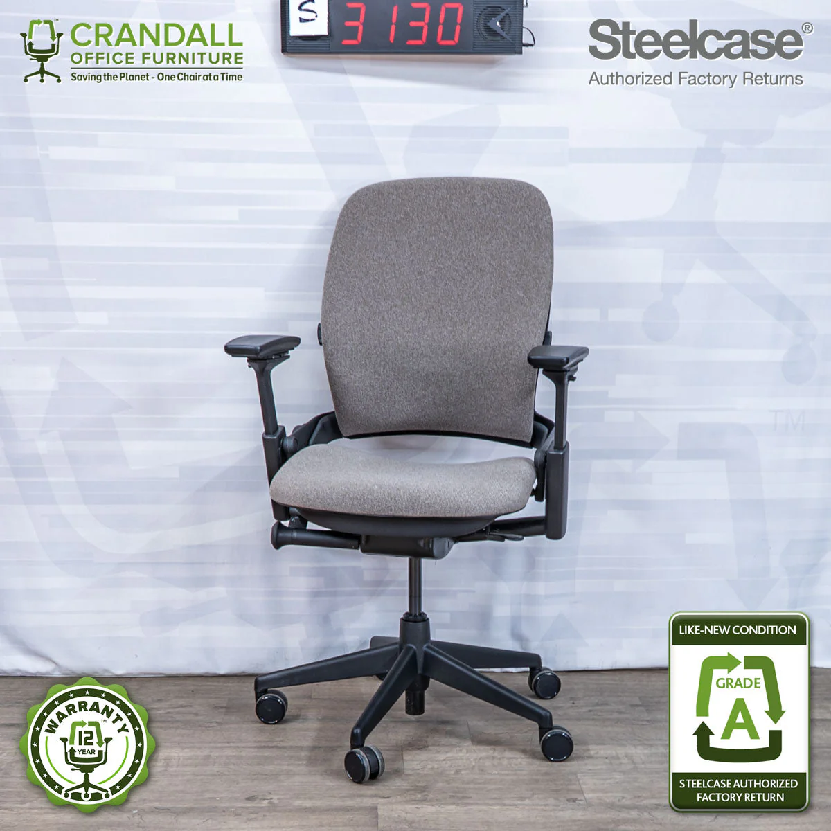 S-3130 - Steelcase V2 Leap - Grade A