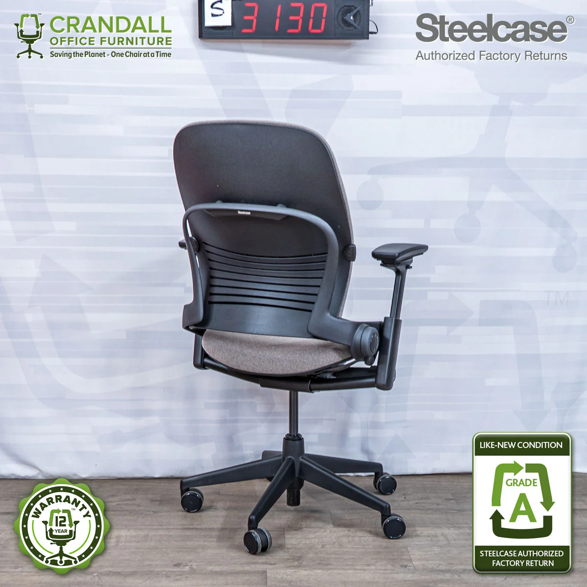S-3130 - Steelcase V2 Leap - Grade A - Image 2
