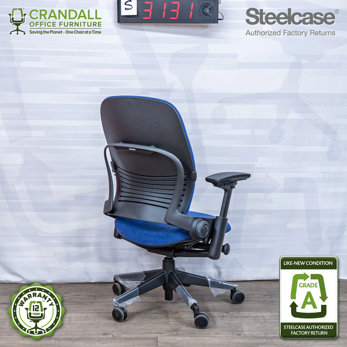 S-3131 - Steelcase V2 Leap - Grade A - Image 2