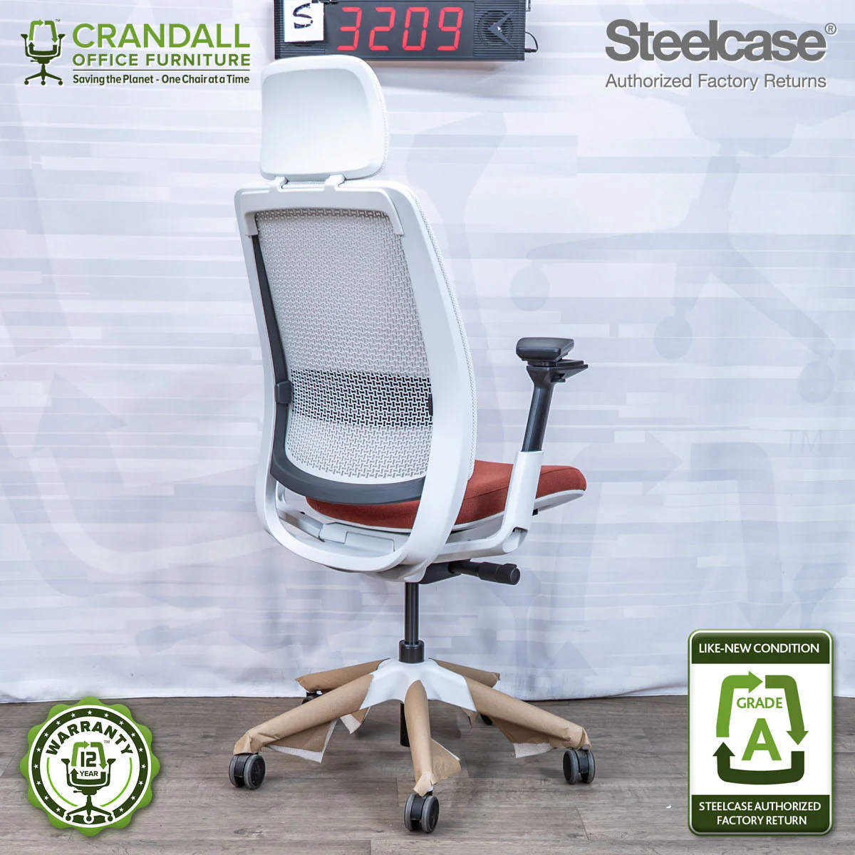 S-3209 - Steelcase Series 2 with Headrest - Grade A - Image 2